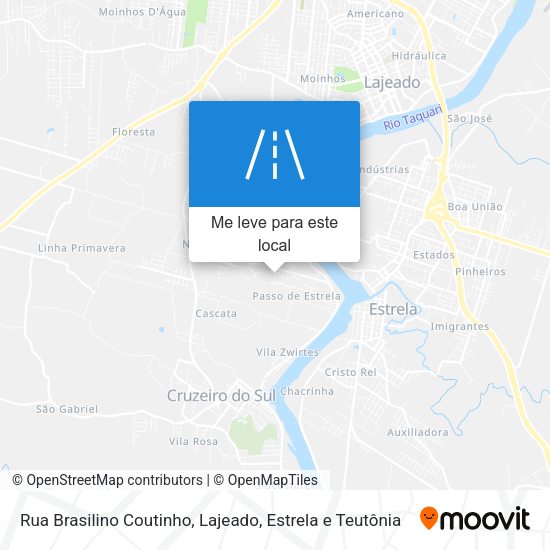 Rua Brasilino Coutinho mapa
