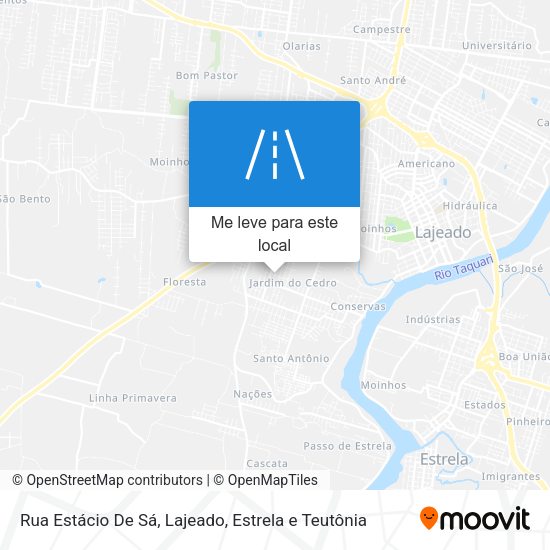 Rua Estácio De Sá mapa