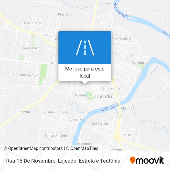 Rua 15 De Novembro mapa