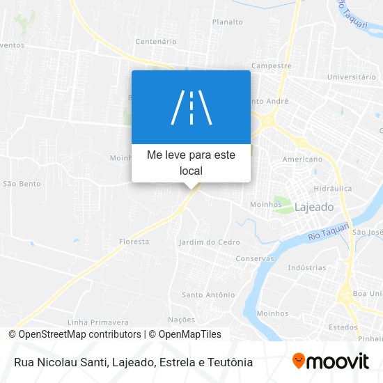 Rua Nicolau Santi mapa