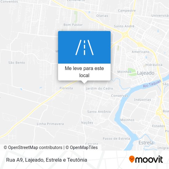 Rua A9 mapa