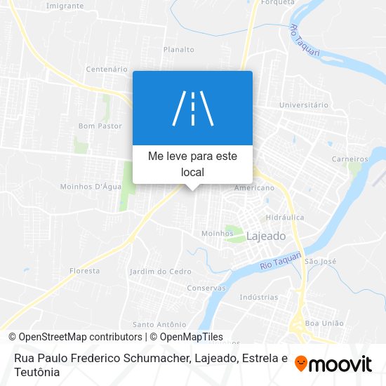 Rua Paulo Frederico Schumacher mapa