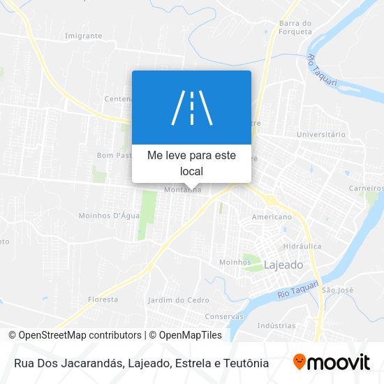 Rua Dos Jacarandás mapa