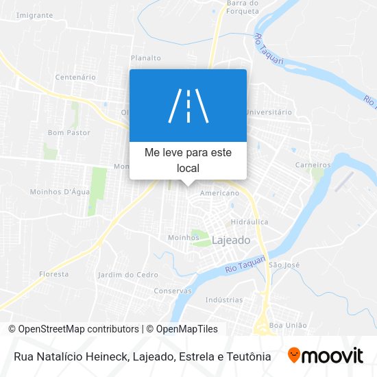 Rua Natalício Heineck mapa