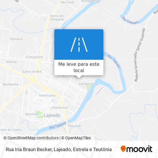 Rua Iria Braun Becker mapa