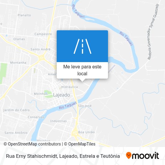 Rua Erny Stahischmidt mapa