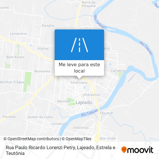 Rua Paulo Ricardo Lorenzi Petry mapa