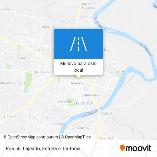 Rua 58 mapa