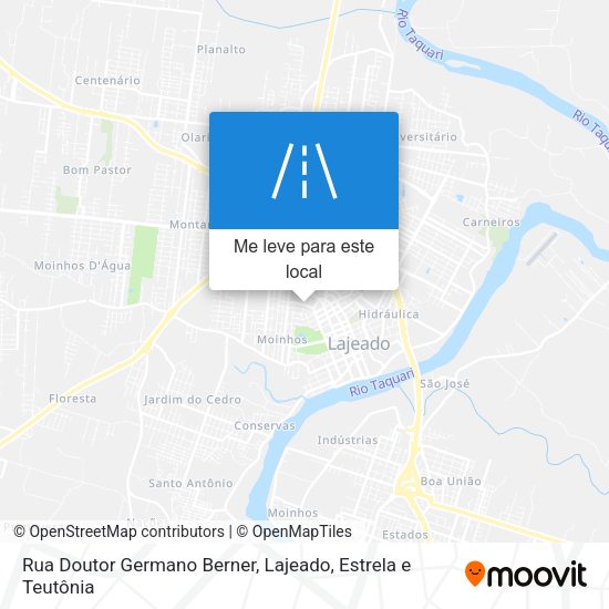 Rua Doutor Germano Berner mapa
