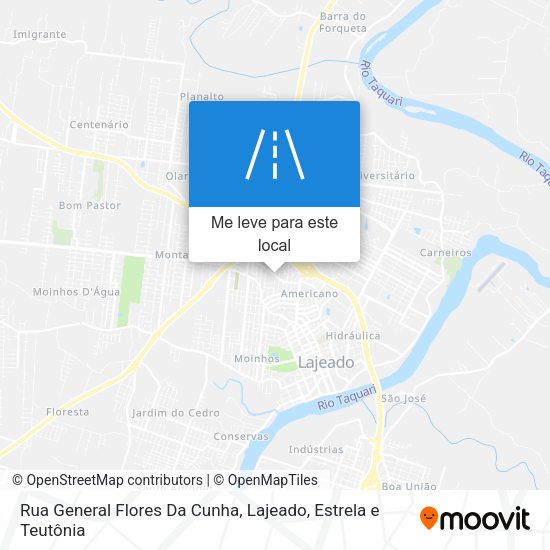 Rua General Flores Da Cunha mapa