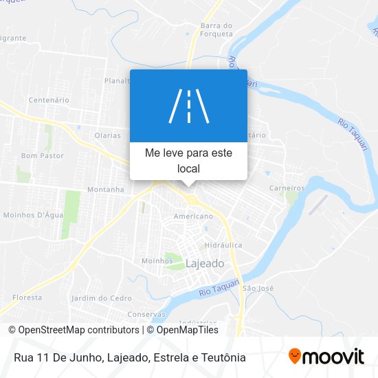 Rua 11 De Junho mapa