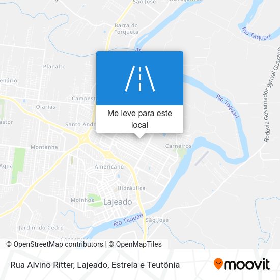 Rua Alvino Ritter mapa
