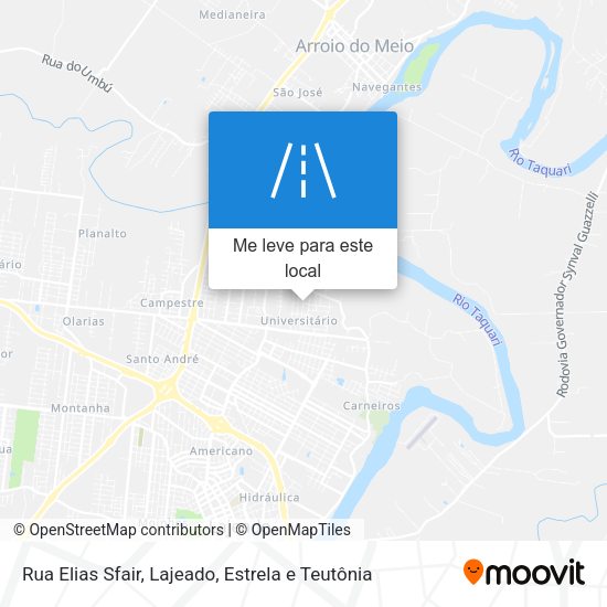 Rua Elias Sfair mapa