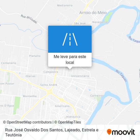 Rua José Osvaldo Dos Santos mapa