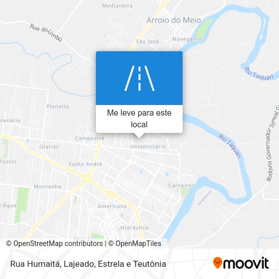 Rua Humaitá mapa