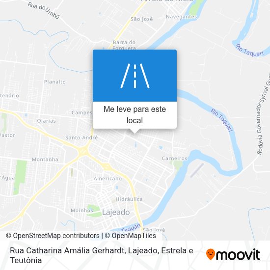 Rua Catharina Amália Gerhardt mapa