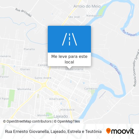 Rua Ernesto Giovanella mapa