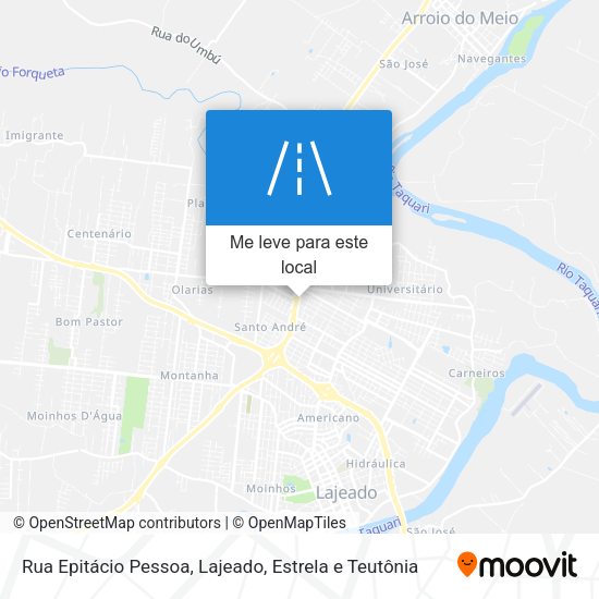 Rua Epitácio Pessoa mapa