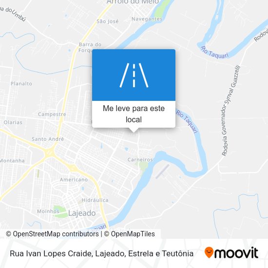 Rua Ivan Lopes Craide mapa