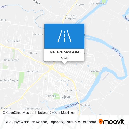 Rua Jayr Amaury Koebe mapa