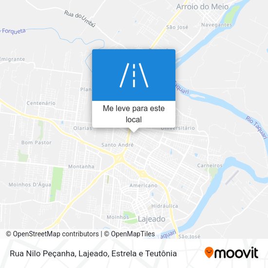 Rua Nilo Peçanha mapa
