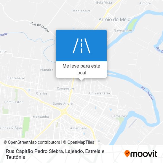 Rua Capitão Pedro Siebra mapa