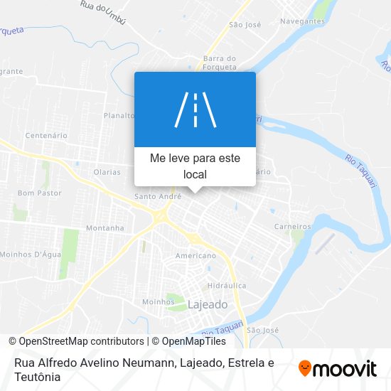 Rua Alfredo Avelino Neumann mapa