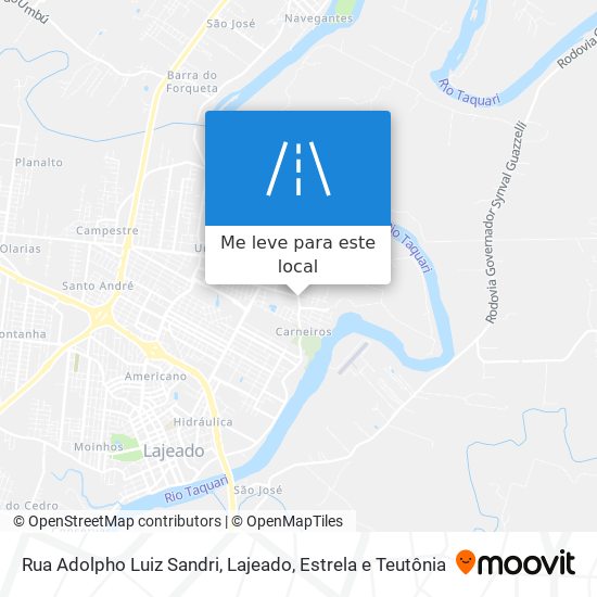 Rua Adolpho Luiz Sandri mapa