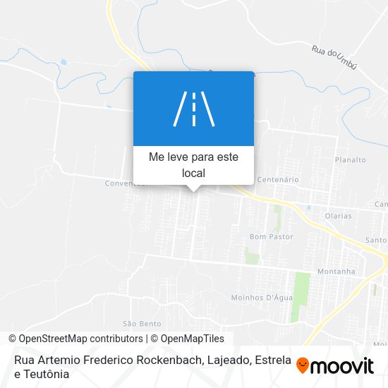 Rua Artemio Frederico Rockenbach mapa