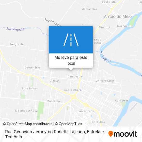 Rua Genovino Jeronymo Rosetti mapa