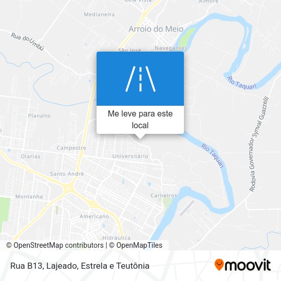 Rua B13 mapa