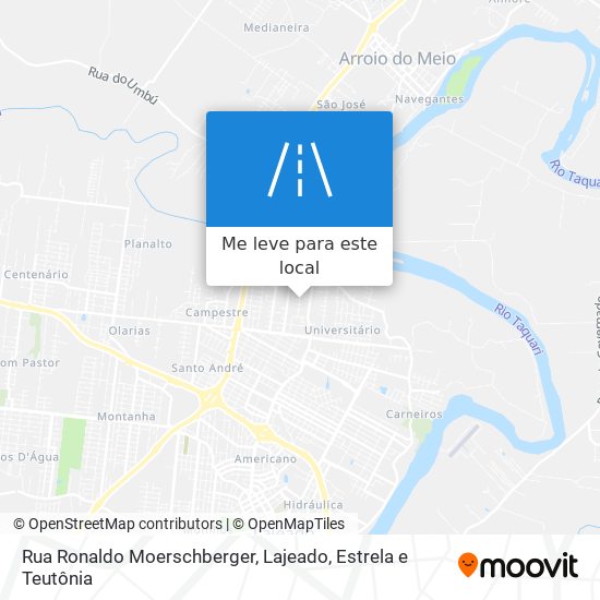 Rua Ronaldo Moerschberger mapa