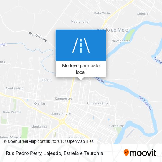 Rua Pedro Petry mapa
