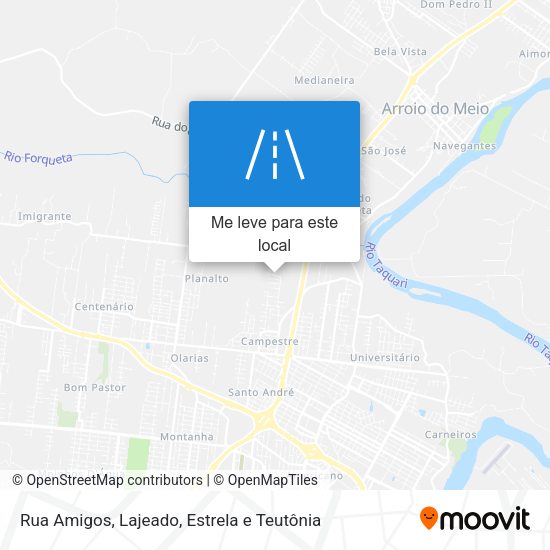 Rua Amigos mapa