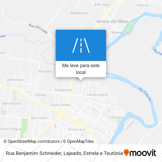 Rua Benjamim Schneider mapa