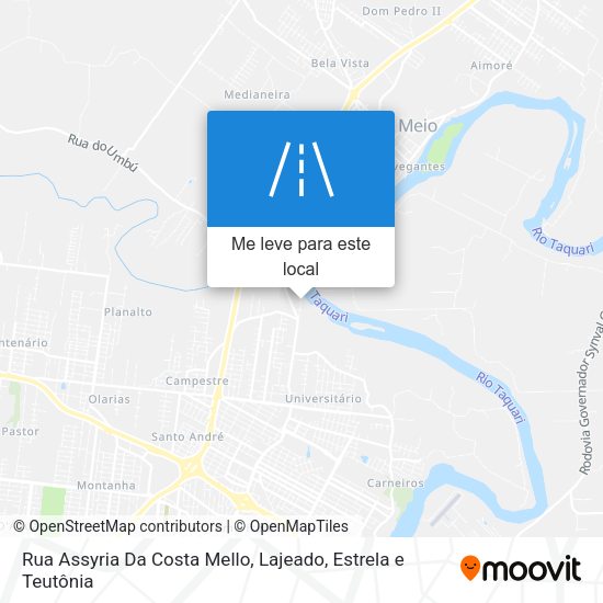 Rua Assyria Da Costa Mello mapa
