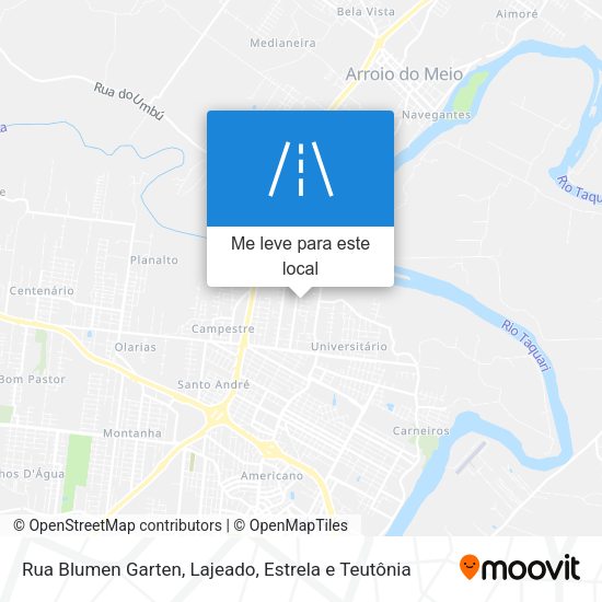 Rua Blumen Garten mapa