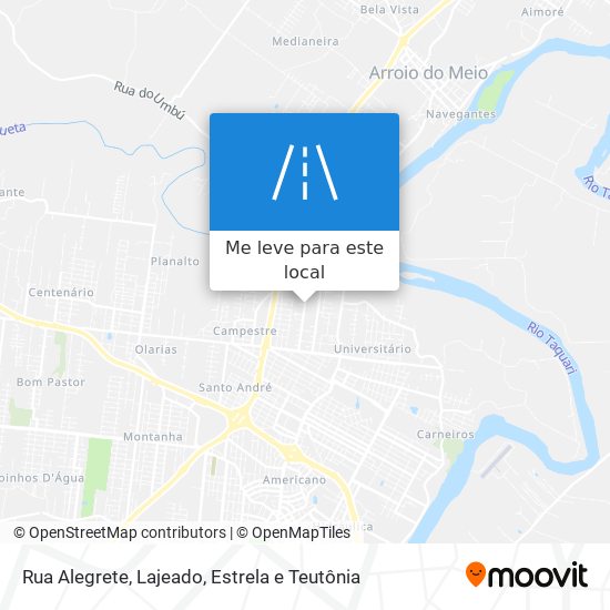 Rua Alegrete mapa