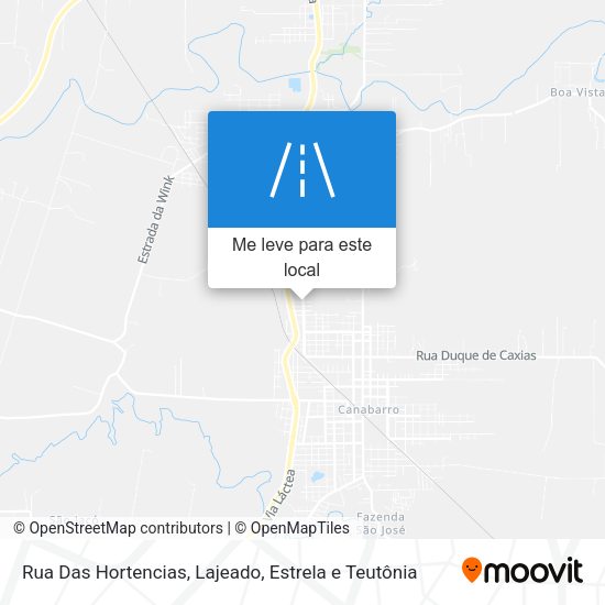 Rua Das Hortencias mapa