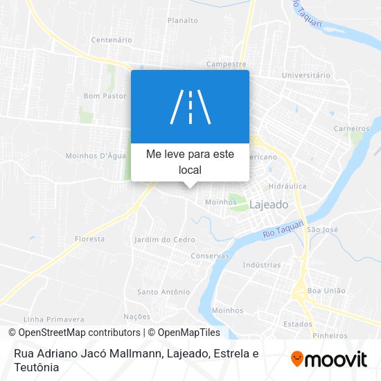 Rua Adriano Jacó Mallmann mapa