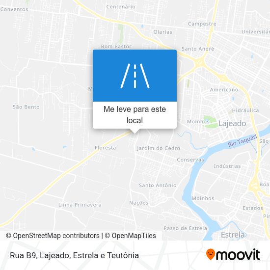 Rua B9 mapa