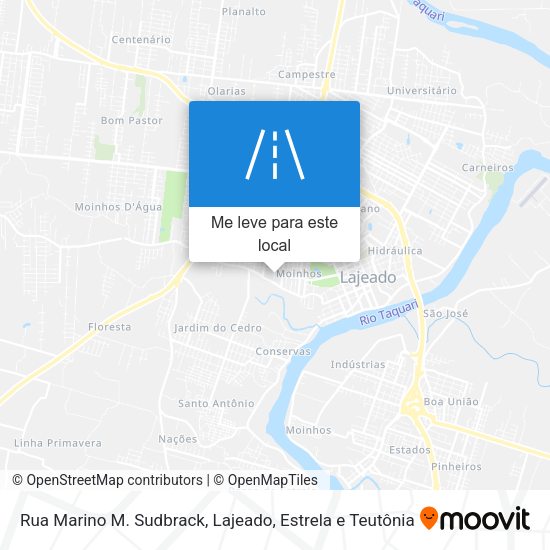 Rua Marino M. Sudbrack mapa