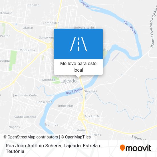 Rua João Antônio Scherer mapa