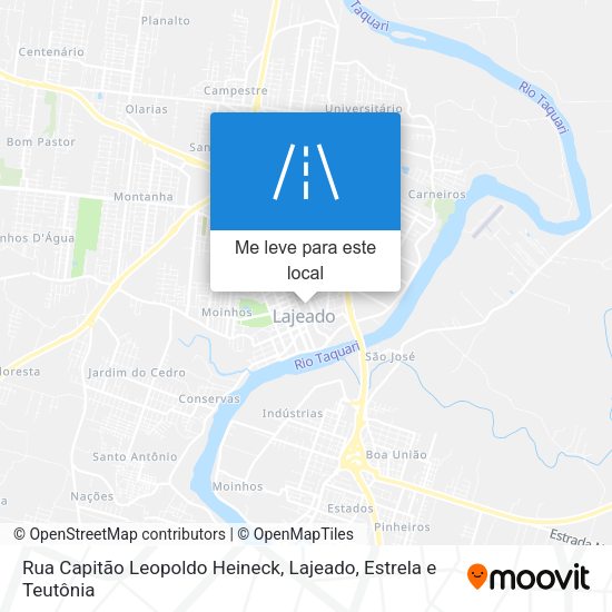 Rua Capitão Leopoldo Heineck mapa