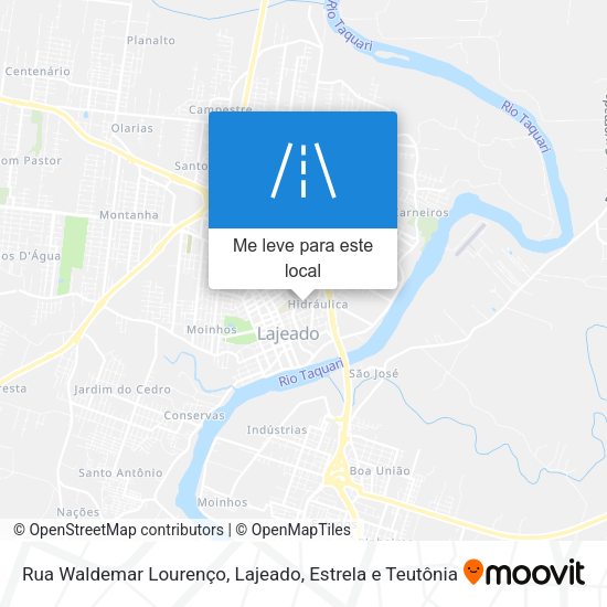 Rua Waldemar Lourenço mapa