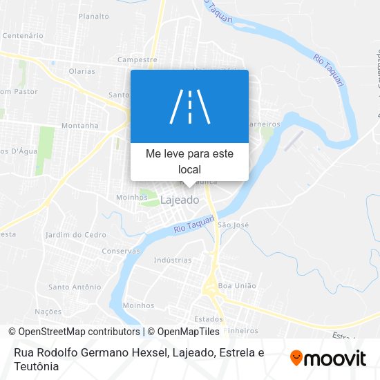 Rua Rodolfo Germano Hexsel mapa