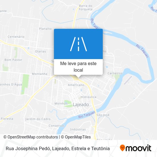 Rua Josephina Pedó mapa