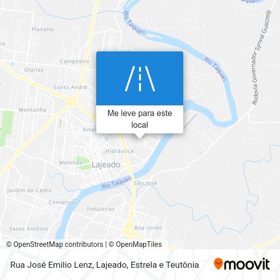 Rua José Emilio Lenz mapa
