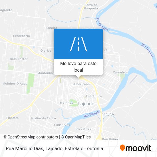 Rua Marcílio Dias mapa