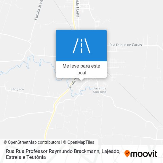 Rua Rua Professor Raymundo Brackmann mapa